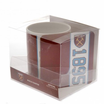 West Ham United cană Mug and Coaster Set
