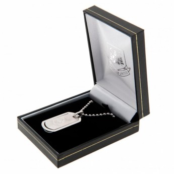 West Ham United lănțișor de gât cu pandantiv câine Framed Dog Tag & Chain CT