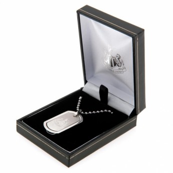 Newcastle United lănțișor de gât cu pandantiv câine Framed Dog Tag & Chain