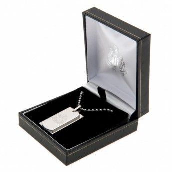 Newcastle United lănțișor de gât cu pandantiv câine Double Dog Tag & Chain