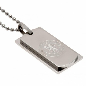 FC Chelsea lănțișor de gât cu pandantiv câine Double Dog Tag & Chain