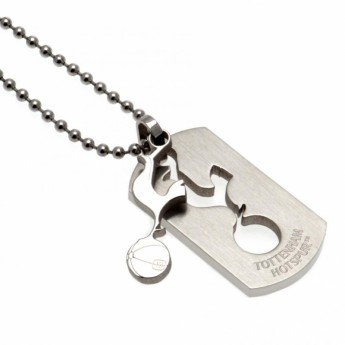 Tottenham Hotspur lănțișor de gât cu pandantiv câine Dog Tag & Chain