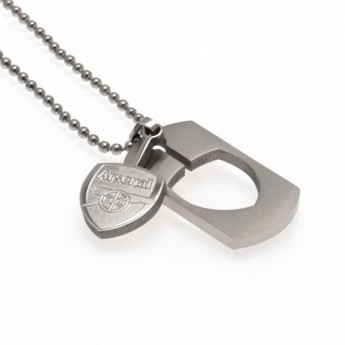 FC Arsenal lănțișor de gât cu pandantiv câine Dog Tag & Chain CO CR