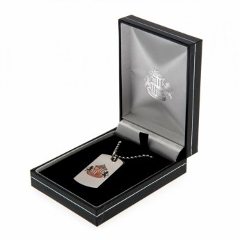 Sunderland lănțișor de gât cu pandantiv câine Colour Crest Dog Tag & Chain