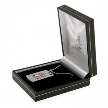 FC Liverpool lănțișor de gât cu pandantiv câine Colour Crest Dog Tag & Chain