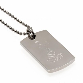 Tottenham Hotspur lănțișor de gât cu pandantiv câine Engraved Dog Tag & Chain