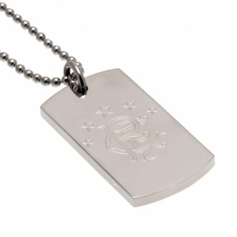 FC Rangers lănțișor de gât cu pandantiv câine Engraved Dog Tag & Chain1