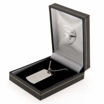 FC Arsenal lănțișor de gât cu pandantiv câine Engraved Dog Tag & Chain