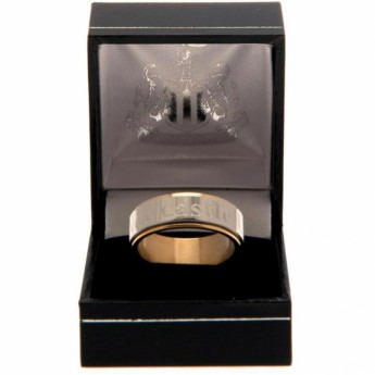 Newcastle United inel Bi Colour Spinner Ring XX-Large