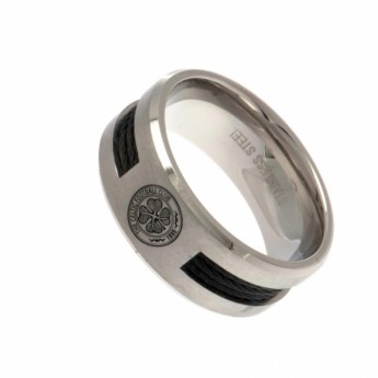 FC Celtic inel Black Inlay Large