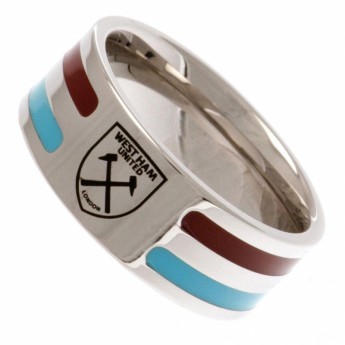 West Ham United inel Colour Stripe Ring Small
