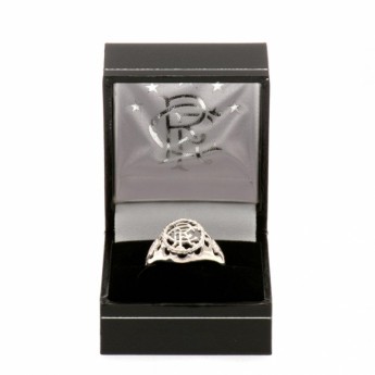FC Rangers inel Sterling Silver Ring Large
