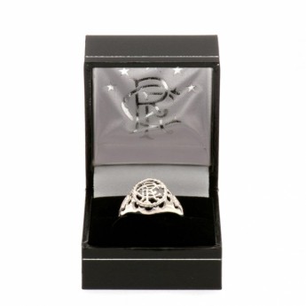 FC Rangers inel Sterling Silver Ring Medium
