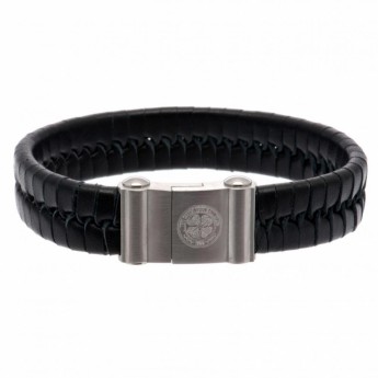 FC Celtic brățară de piele Single Plait Leather Bracelet