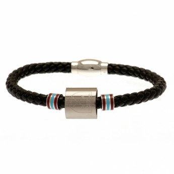 West Ham United brățară de piele Colour Ring Leather Bracelet
