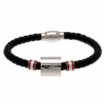 FC Liverpool brățară de piele Colour Ring Leather Bracelet