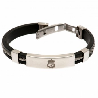 FC Liverpool brătară din silicon Silver Inlay Silicone Bracelet