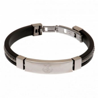 FC Everton brătară din silicon Silver Inlay Silicone Bracelet