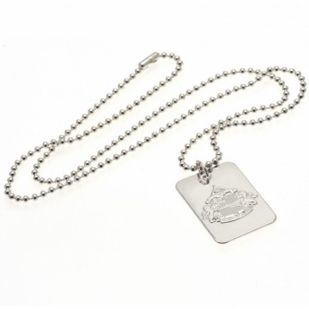 Sunderland lănțișor de gât cu pandantiv câine Silver Plated Dog Tag & Chain