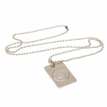 Manchester City lănțișor de gât cu pandantiv câine Silver Plated Dog Tag & Chain