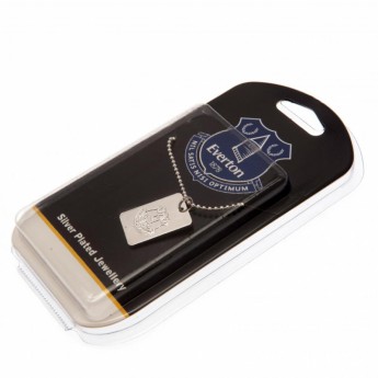 FC Everton lănțișor de gât cu pandantiv câine Silver Plated Dog Tag & Chain