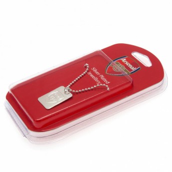 FC Arsenal lănțișor de gât cu pandantiv câine Silver Plated Dog Tag & Chain