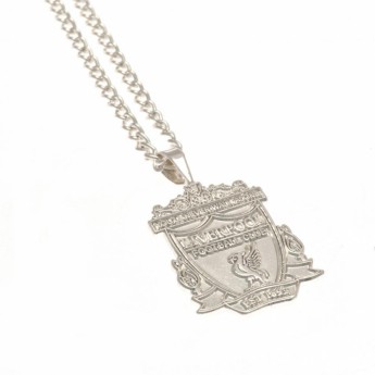 FC Liverpool lănțișor de gât cu pandantiv Silver Plated Pendant & Chain XL