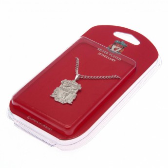 FC Liverpool lănțișor de gât cu pandantiv Silver Plated Pendant & Chain XL