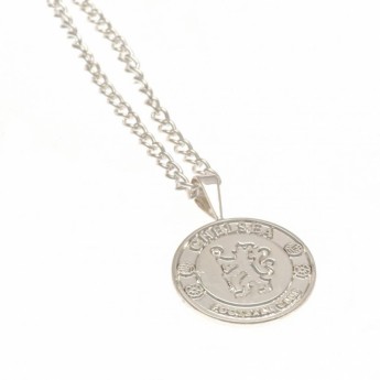 FC Chelsea lănțișor de gât cu pandantiv Silver Plated Pendant & Chain XL