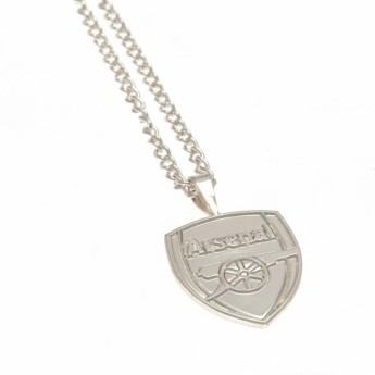 FC Arsenal colier Silver Plated Pendant & Chain XL