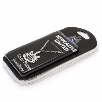 Newcastle United lănțișor de gât cu pandantiv Silver Plated Pendant & Chain