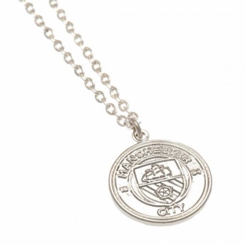 Manchester City lănțișor de gât cu pandantiv Silver Plated Pendant & Chain