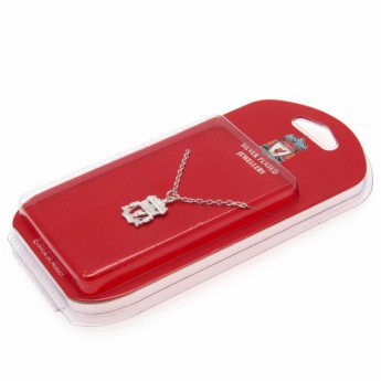 FC Liverpool lănțișor de gât cu pandantiv Silver Plated Pendant & Chain CR