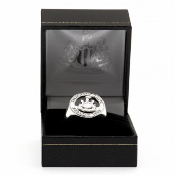 Newcastle United inel Silver Plated Crest Medium