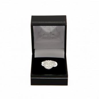 FC Everton inel Silver Plated Crest Ring Small