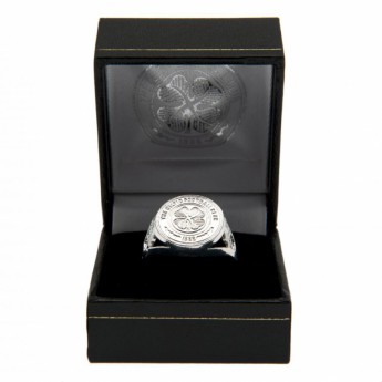 FC Celtic inel Silver Plated Crest Small
