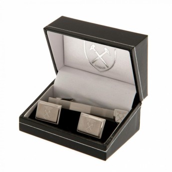 West Ham United set ac cravată și butoni Tie Slide & Cufflink Set