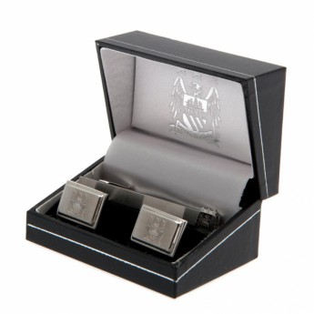 Manchester City set ac cravată și butoni Tie Slide & Cufflink Set EC