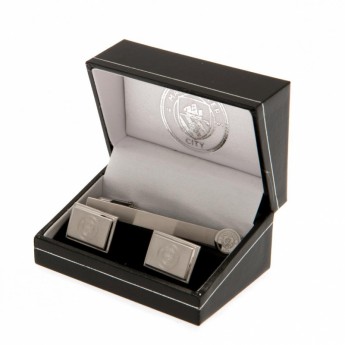 Manchester City set ac cravată și butoni Tie Slide & Cufflink Set