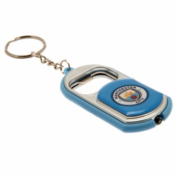Manchester City pandantiv cu deschizător Key Ring Torch Bottle Opener