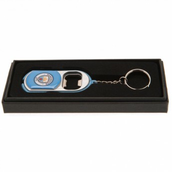 Manchester City pandantiv cu deschizător Key Ring Torch Bottle Opener
