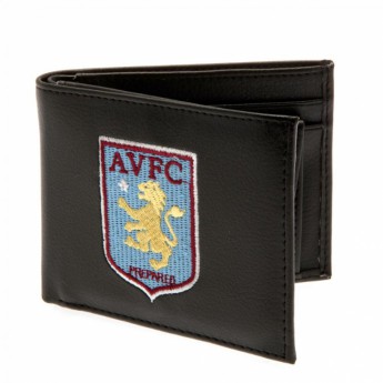 Aston Villa portofel din piele tehnică Embroidered Wallet