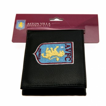 Aston Villa portofel din piele tehnică Embroidered Wallet