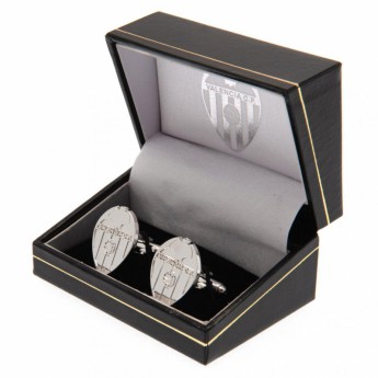Valencia CF butoni Silver Plated Cufflinks CR