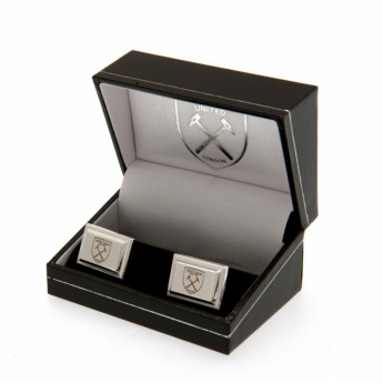 West Ham United butoni Silver Plated Cufflinks