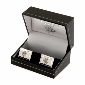 FC Rangers butoni Silver Plated Cufflinks