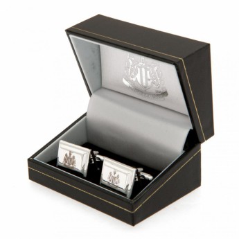 Newcastle United butoni Silver Plated Cufflinks