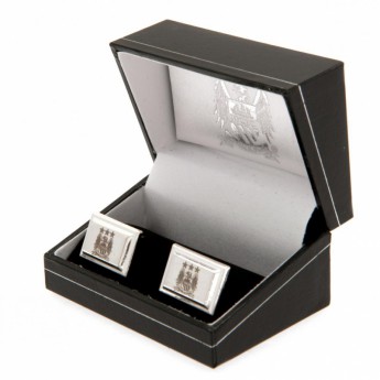 Manchester City butoni Silver Plated Cufflinks EC