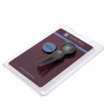 Aston Villa set furculiță de marcare Divot Tool & Marker