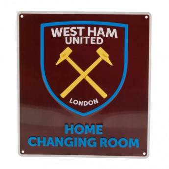 West Ham United semn metalic Home Changing Room Sign